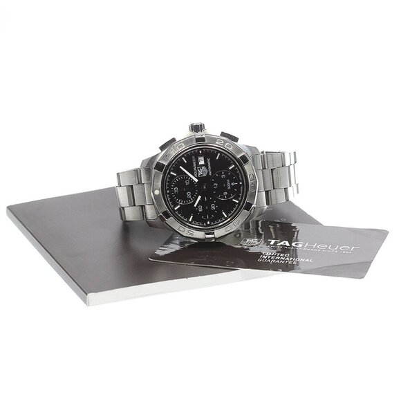 TAG HEUER Aqua racer CAP2110 Chronograph black Dial Automatic Men's Watch - Picture 3 of 12